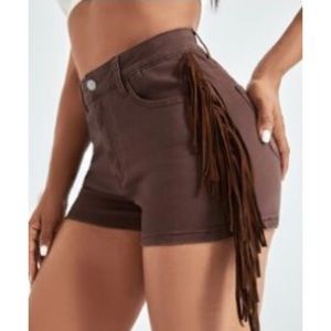🎉4 for $10 🎉 Brown shorts with fringe